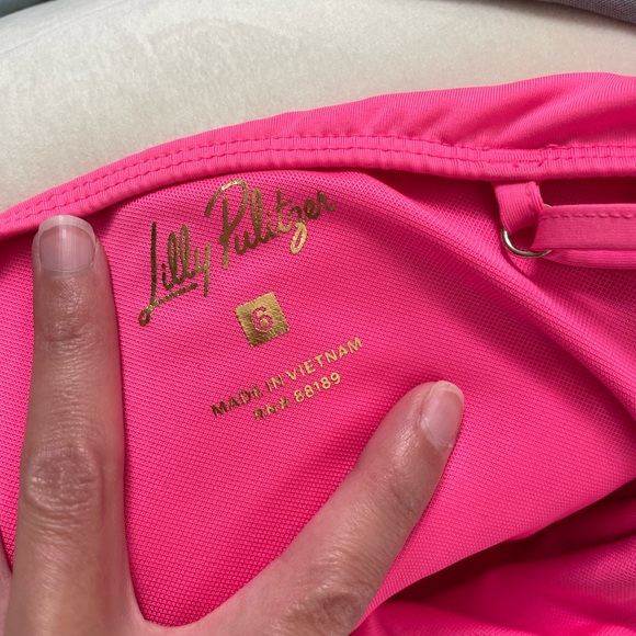 Lilly Pulitzer Pink Kids One Piece Swimsuit - Picture 7 of 7